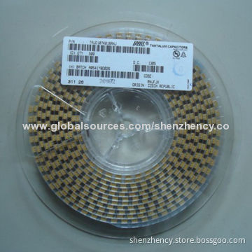 Solid Tantalum Capacitor, TAJD107K016RNJ, 100UF, 16V, 10% 2917, D Case